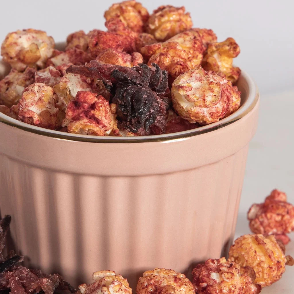 Pop Island Popcorn Austin. Hibiscus