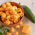 Pop Island Popcorn Austin. Jalapeño Cheddar