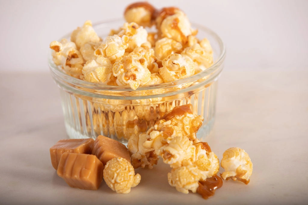 Pop Island Popcorn Austin. Crunchy Caramel