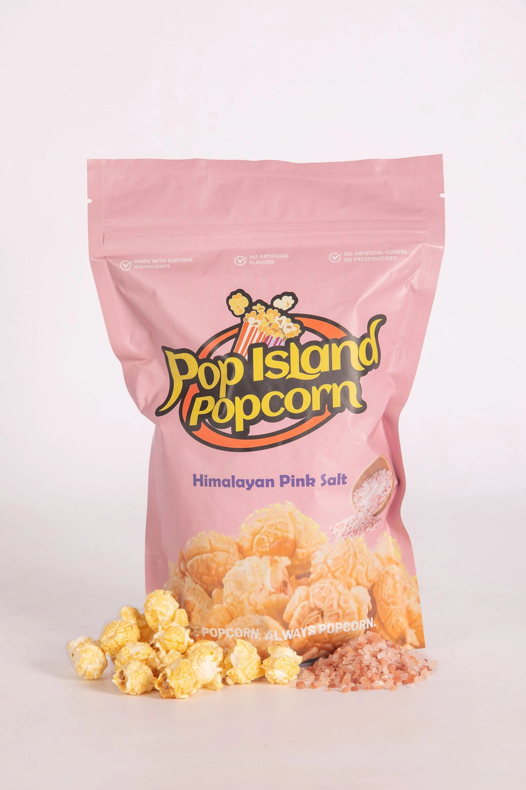 Pop Island Popcorn Austin. Himalayan Pink Salt