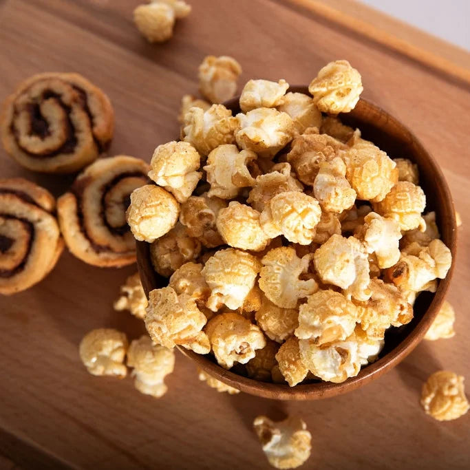 Pop Island Popcorn Austin. Cinnamon Bun